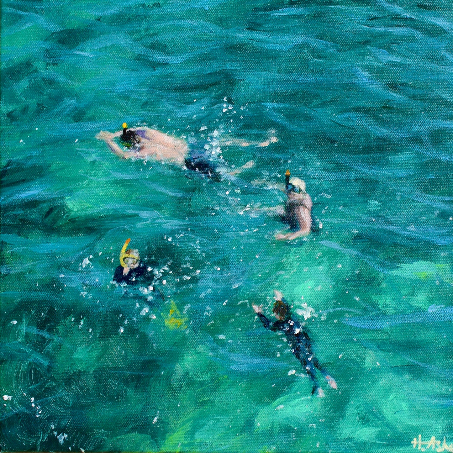 "Family Snorkel" Print